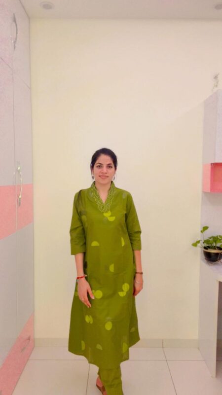 Haraa - Olive Geometric Co-ord Set