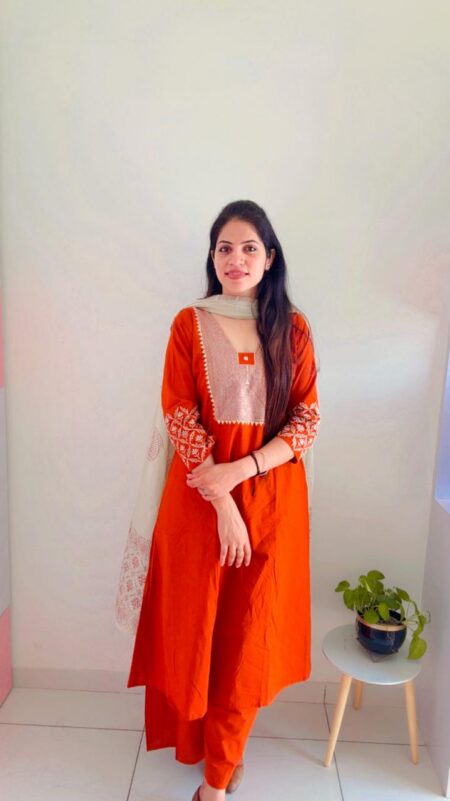 Avani - The Rust Orange Kurta Set